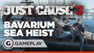 7 Epic Minutes of Just Cause 3 Bavarium Sea Heist DLC Gameplay [upl. by Gathard405]