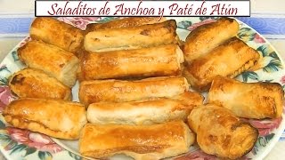 Saladitos de anchoa y paté de atún  Receta de Cocina en Familia [upl. by Veejar766]