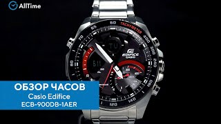 Обзор часов Casio Edifice ECB900DB1AER с хронографом Японские наручные часы AllTime [upl. by Dranoel]