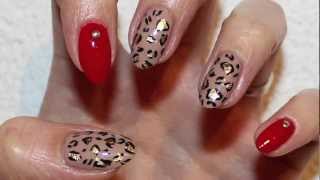 Foil Nail Art  Leopard [upl. by Ebony340]