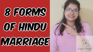 Lecture 3 8 Forms of Hindu Marriage Family law Hindu law very easy explanation CLAT LLB [upl. by Olegnaleahcim272]