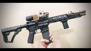 I put a Binary Trigger in my GBB ESD ER15 DDM4 V7 Gas Blowback Airsoft Replica [upl. by Enatan393]