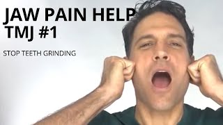 TMJ Exercises 1  Jaw Pain Help  Teeth Grinding [upl. by Alegnave150]