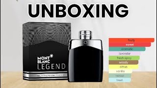 Montblanc Legend EDT  Unboxing [upl. by Naniac]