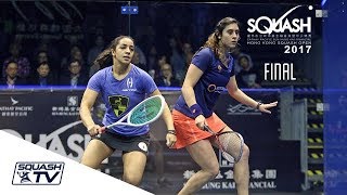 Squash Hong Kong Open 2017  Final Roundup  El Sherbini v El Welily [upl. by Nangem]