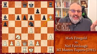 5 Minutes with GM Ben Finegold Finegold vs Fairclough MI Masters Experts 1981 [upl. by Thacher]