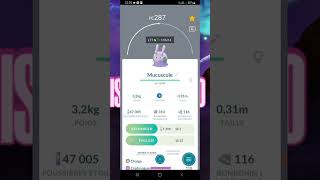 muplodocus 100 😨 pokémon go shiny lunala 100 pokemongo pokemon shorts [upl. by Aliuqehs]