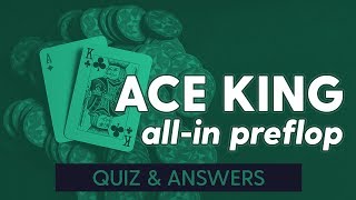 Shoving AK Preflop QuizAnswers  SplitSuit [upl. by Arabeila]