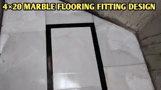 4×20 Marble Flooring Fitting Design  Haw to Make Marble Flooring Fitting Design [upl. by Aitas]