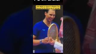 Rafa Nadal Los Jeques Le Regalan Raqueta De Ororafanadaltenisvideoviraltrendingfunnydjokovic [upl. by Gunning]