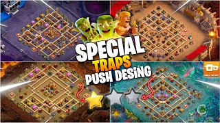 SPECIAL TRAPS ANTI ROOT RIDER SPAM AIR GROUND PUSH DESIGN TOWNHALL16 WAR CWL NEW PUSH LINK [upl. by Worrell]