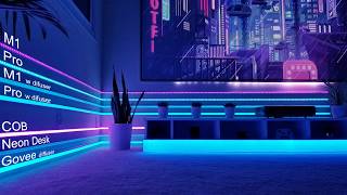 The ULTIMATE Govee Led Lights Showdown Cob Pro M1 Neon Desk LED w Cover [upl. by Florrie]