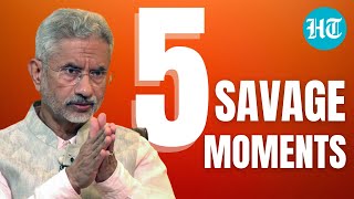 Watch 5 Times Jaishankar Shut Down Foreign Reporters On Canada Russian Oil Pak amp More [upl. by Esya]