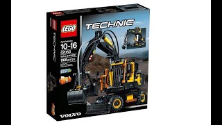 Lego 42053 Volvo Digger Deconstruction [upl. by Anaiuq]