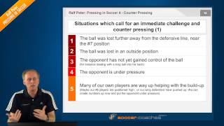 Soccer Tactics Pressing in Soccer 4 Counter Pressing  Situations [upl. by Jt]