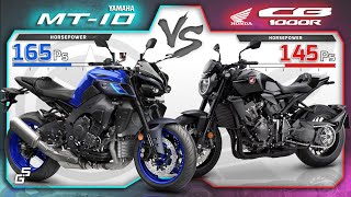 2022 Yamaha MT10 vs Honda CB1000R Black Edition ┃Super Naked Motorcycle Comparison [upl. by See294]