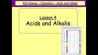 Year 7  Chemistry  Acids and Alkalis [upl. by Alilad]