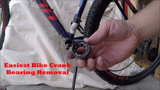 Easiest Bike Crank Bearing Removal [upl. by Oileduab]