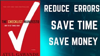 The Checklist Manifesto By Atul Gawande  Book Summary [upl. by Fisken]