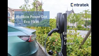 Entratek KfWförderfähige Wallbox Power Dot Eco 11kW mit 4 7mKabel amp App WLAN KfWförderfähig [upl. by Shig]