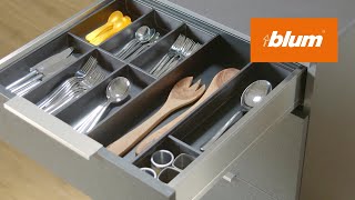 AMBIALINE cutlery insert organisation of your cutlery  Blum [upl. by Galvin862]