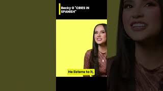 💧🔥 Becky G quotCRIES IN SPANISHquot Letra Oficial Y Significado shorts genius lyrics beckyg [upl. by Greg]