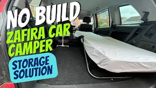 Zafira Stealth Micro Car Camper Conversion Storage Idea  no build [upl. by Eelesor767]