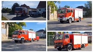 Verkehrsunfall Einsatzfahrten der Feuerwehr Klein Wanzleben Wanzleben und RTW [upl. by Beatty]