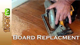 Replace Hardwood Floor Board [upl. by Steck]