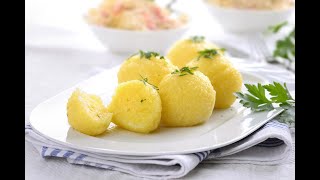 Kartoffelklöße halb und halb  German potato dumplings ¬ Herdblog Kochschule [upl. by Aneema]