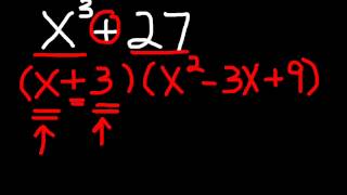 Factoring Binomials  Cubes 1 [upl. by Nayrbo]