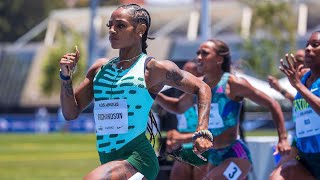 Wow ShaCarri Richardson Runs Fast 100m On The Track That Is Going To Be Named After Her In Dallas [upl. by Prakash774]