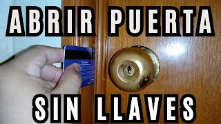 2 Maneras para abrir Puertas de Casa SIN LLAVES [upl. by Acinehs]