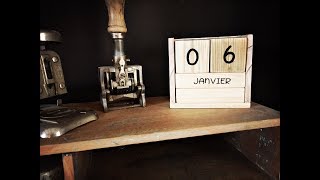 DIY calendrier perpétuel en bois [upl. by Atnaloj639]