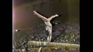 Simona PAUCA ROM beam  1984 Olympics Los Angeles EF [upl. by Galligan]