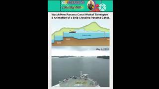 OPANAMA canal work animation vidio science shorts machine work 😱😳😱 panamacanal manmadecanal [upl. by Nawuj699]