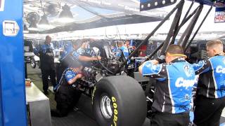 Brandon Bernsteins Top Fuel Dragster warm up at 2011 Summit Racing Equipment Southern Nationals [upl. by Clarence]