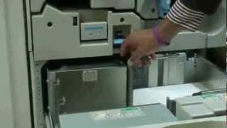 How to properly load paper for the Ricoh 6001 Copier [upl. by Aelam]