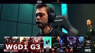 Misfits vs Fnatic  Week 6 Day 1 S10 LEC Spring 2020  MSF vs FNC W6D1 [upl. by Aisats]