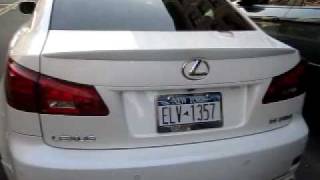 Lexus is350 trunk spoiler Installation in the streets [upl. by Martie636]