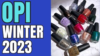 OPI quotTerribly Nicequot Winter 2023 Collection  Review amp Comparisons [upl. by Ursa]