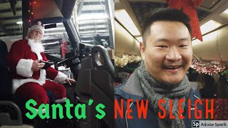 Santa s new sleigh  Peoria Charter Coach [upl. by Lahcsap]