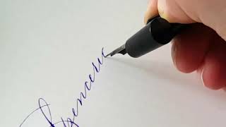 Calligraphie  démonstration de Spencerian [upl. by Adnav]