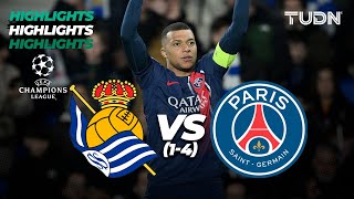 HIGHLIGHTS  Real Sociedad 1124 PSG  UEFA Champions League 202324  8vos  TUDN [upl. by Bobbette559]