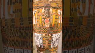 Wooden painted coffin egypt ancientegypt history highlights pyramids travel youtubeshorts [upl. by Bobbe]