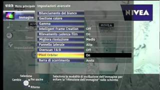 Panasonic TXP42GT30  Menu a schermo [upl. by Toiboid]