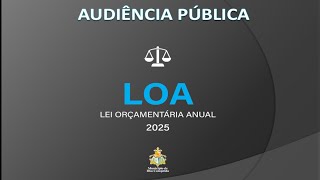 Audiência da LDO 2025 [upl. by Sneve]