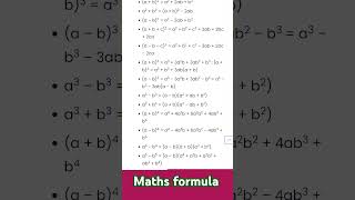 Maths algebraic formula ll algebraic formulae [upl. by Arnaud342]