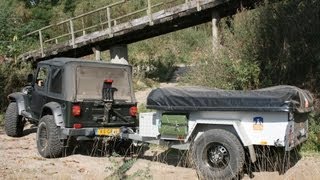 3DOG camping  OffRoader Test des ANWB  ZeltAnhänger Faltcaravan [upl. by Adnih]