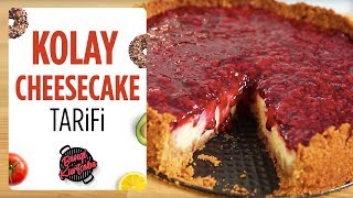 Kolay Cheesecake Tarifi  Evde Cheesecake Nasıl Yapılır [upl. by Pauly]